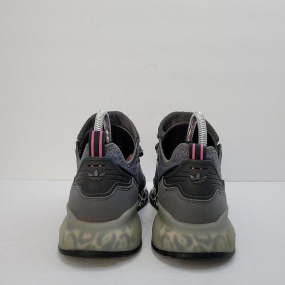 Adidas ZX 2K Boost Women's Low Top Running Shoes Grey Purple FX7053 US Size 8 - Picture 4 of 8